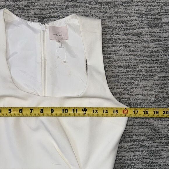 New Cinq A Sept Ruffle Angela MIDI Dress White Size 0 - Picture 9 of 16